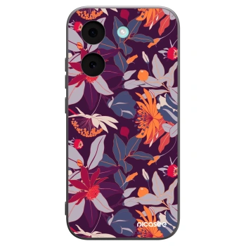 Picasee silikónový čierny obal pre Xiaomi Poco X8 Pro - Purple Leaf