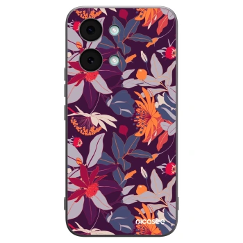 Picasee silikónový čierny obal pre Xiaomi Poco X8 Pro Max - Purple Leaf