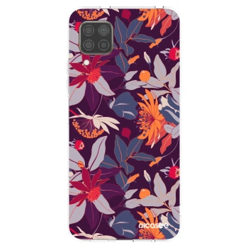 Picasee silikónový prehľadný obal pre Huawei P40 Lite - Purple Leaf