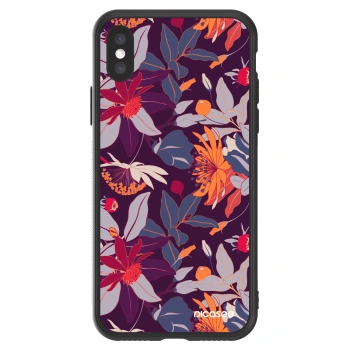 Picasee ULTIMATE CASE pro Apple iPhone X/XS - Purple Leaf