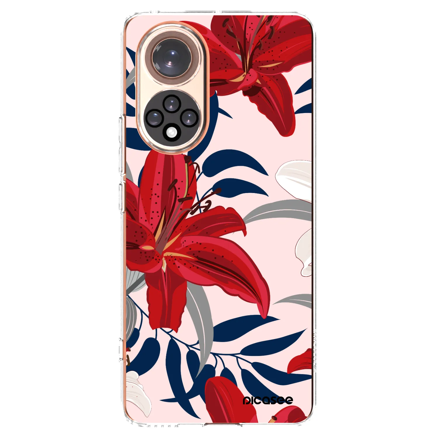 Picasee silikónový prehľadný obal pre Huawei Nova 9 - Red Lily