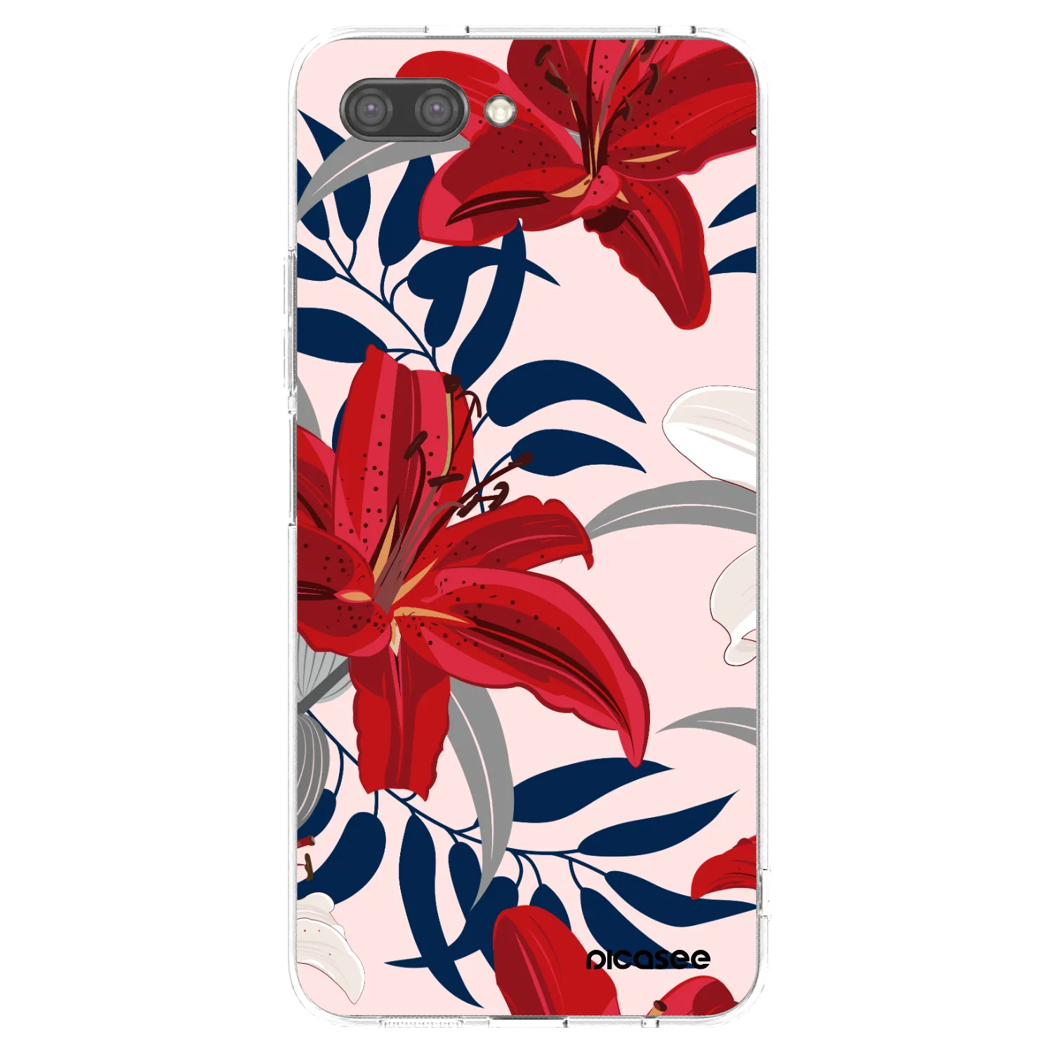 Picasee silikónový prehľadný obal pre Honor 10 - Red Lily