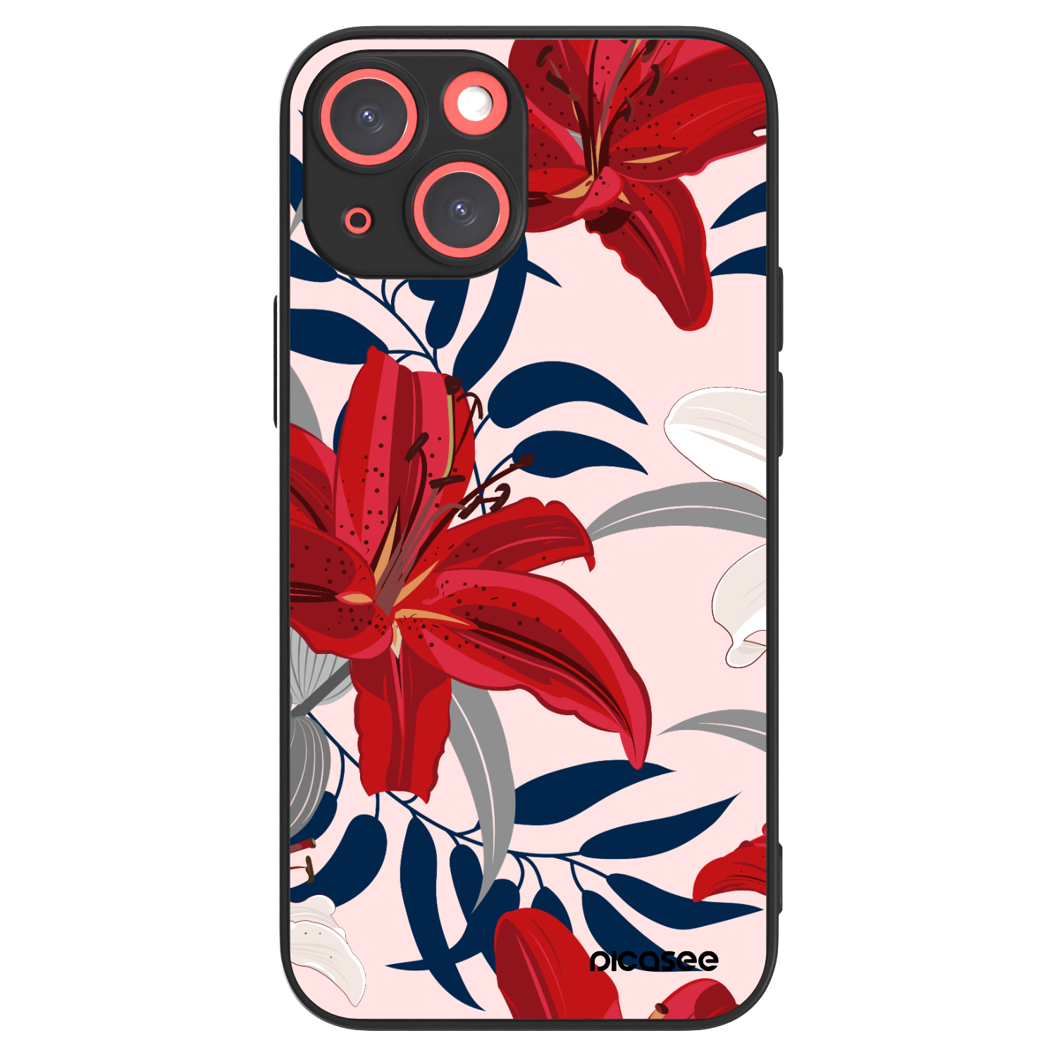 Picasee ULTIMATE CASE MagSafe pro Apple iPhone 13 mini - Red Lily