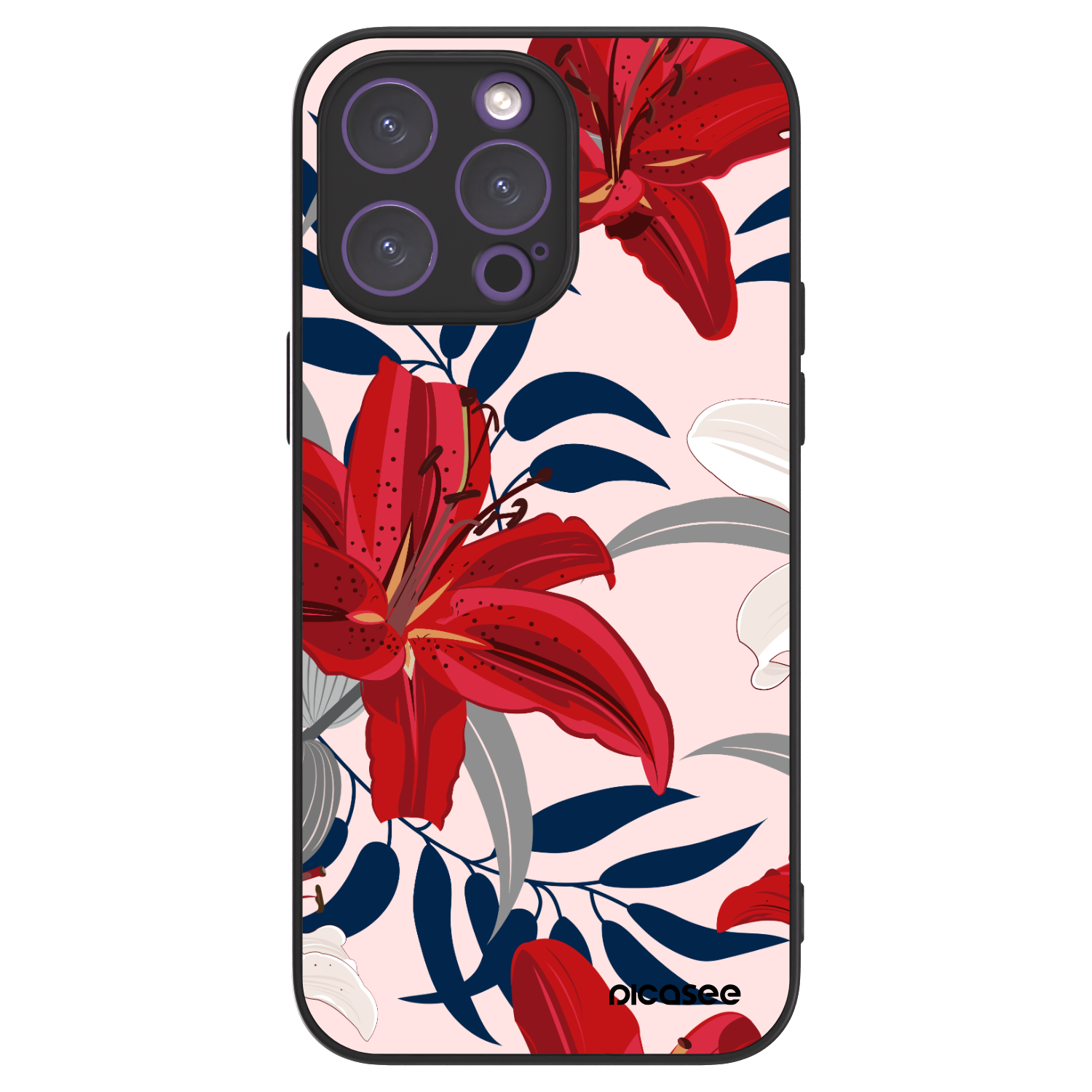 Picasee ULTIMATE CASE MagSafe pro Apple iPhone 14 Pro Max - Red Lily