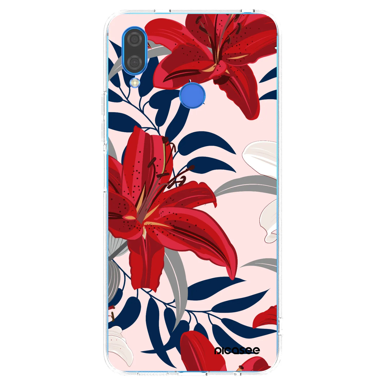 Picasee silikónový prehľadný obal pre Huawei Nova 3 - Red Lily