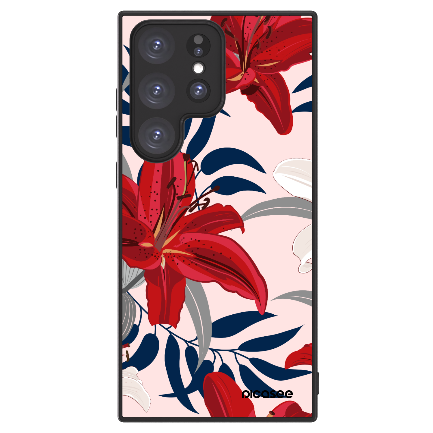 Picasee ULTIMATE CASE PowerShare pro Samsung Galaxy S23 Ultra 5G - Red Lily
