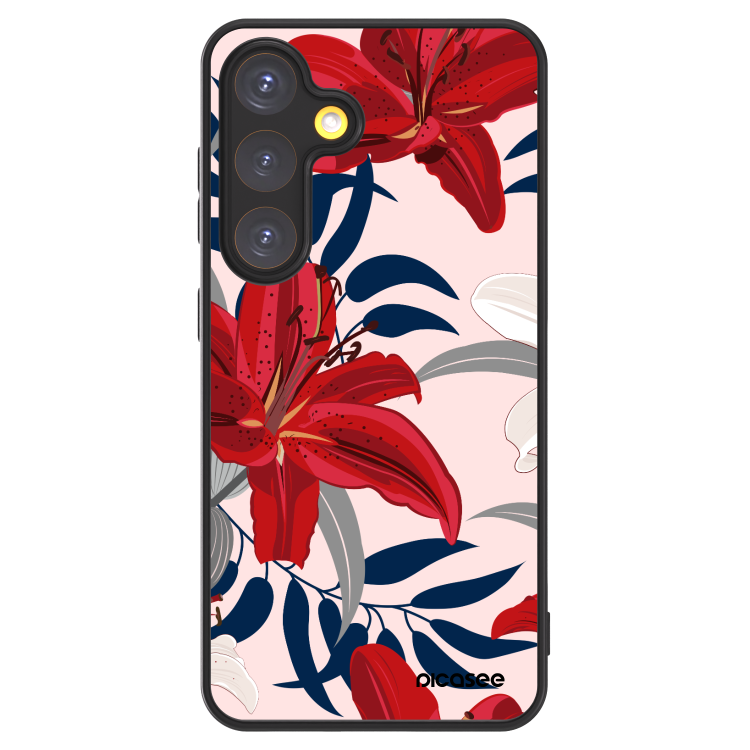Picasee ULTIMATE CASE PowerShare pro Samsung Galaxy S24 S921B 5G - Red Lily