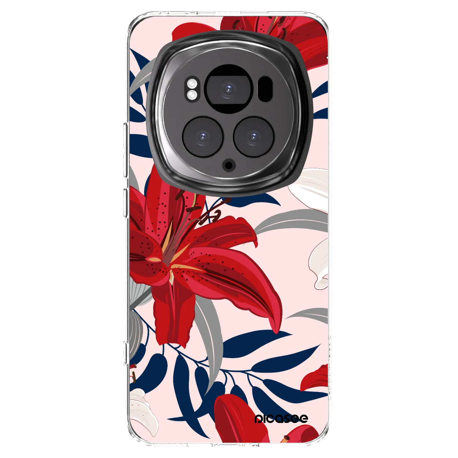 Picasee silikónový prehľadný obal pre Honor Magic6 Pro - Red Lily