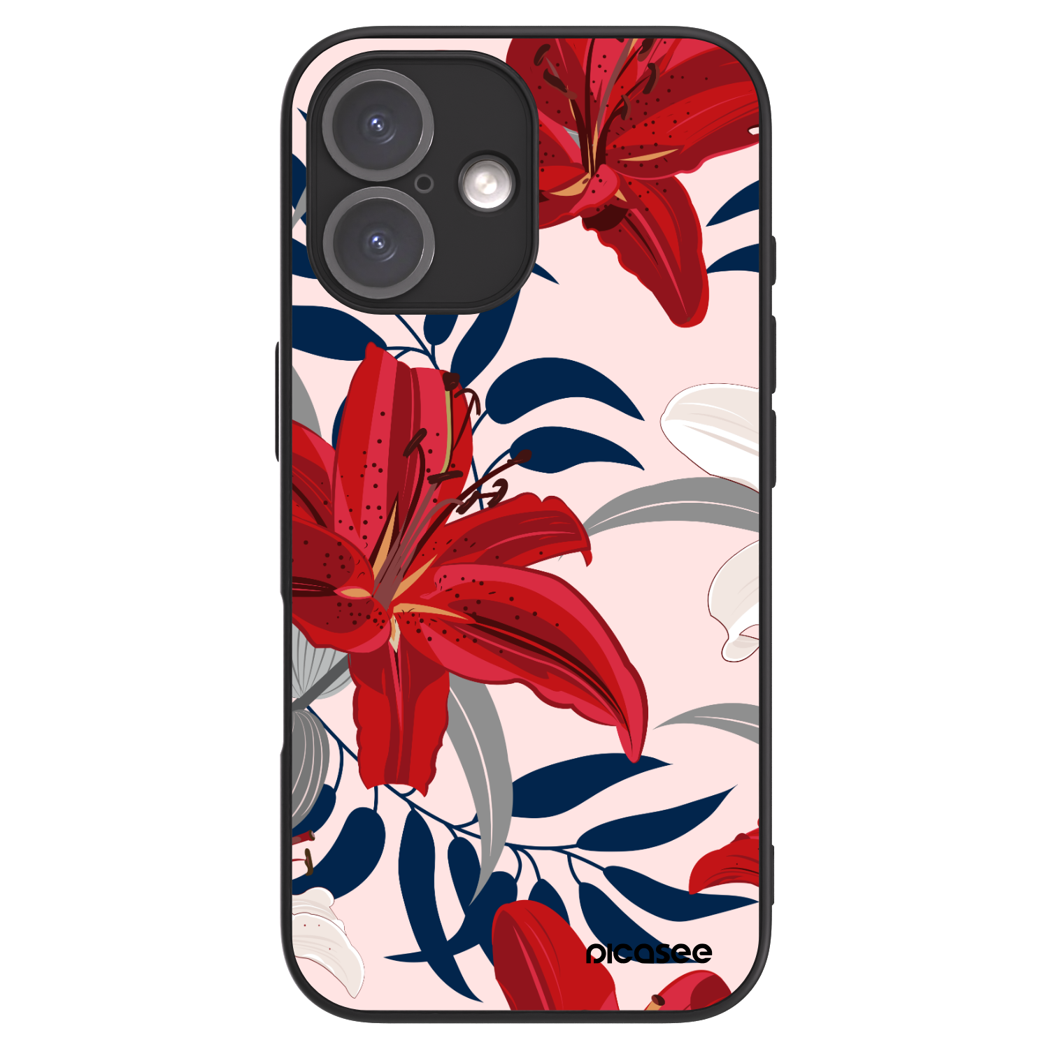 Picasee ULTIMATE CASE MagSafe pro Apple iPhone 16 - Red Lily