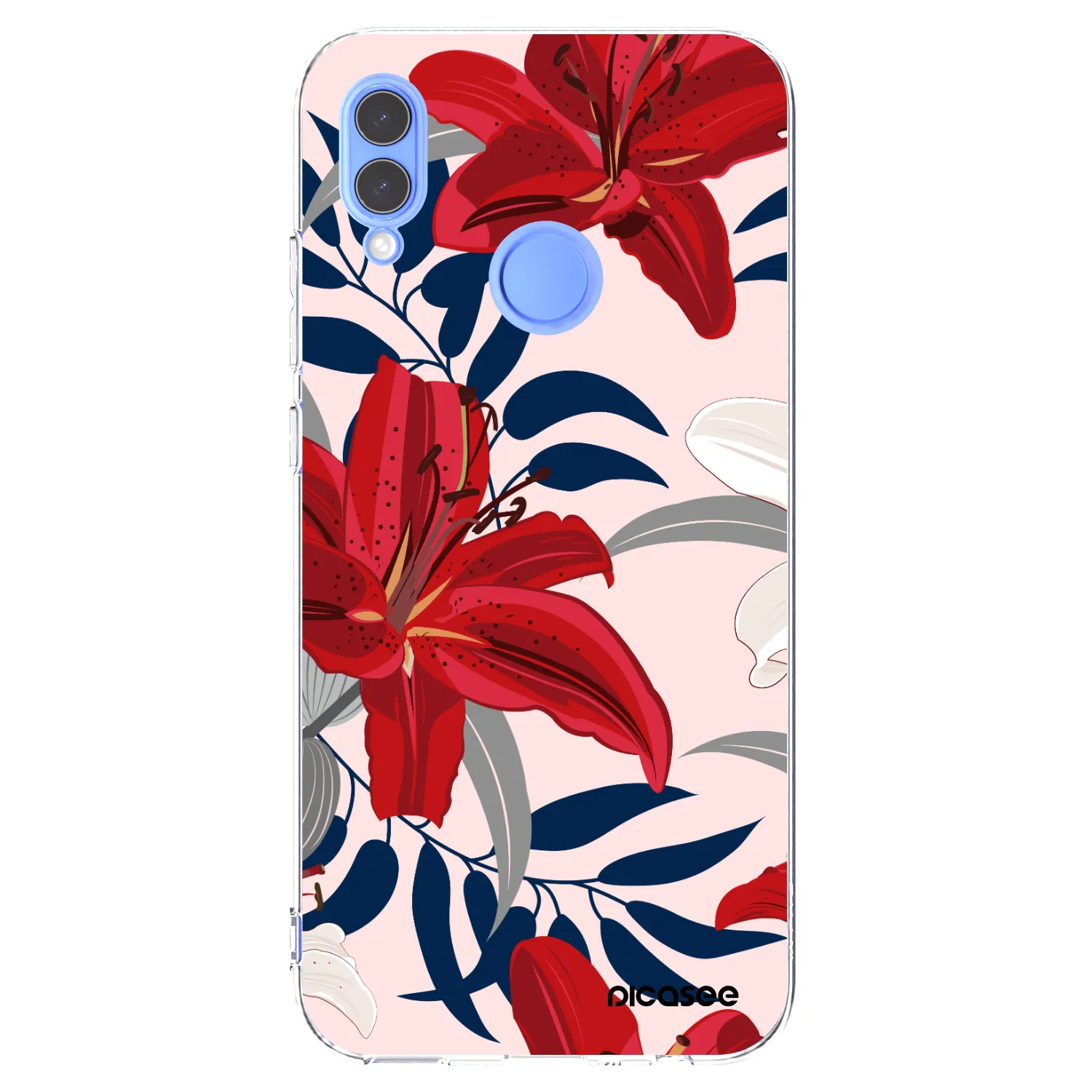 Picasee silikónový prehľadný obal pre Huawei P Smart 2019 - Red Lily