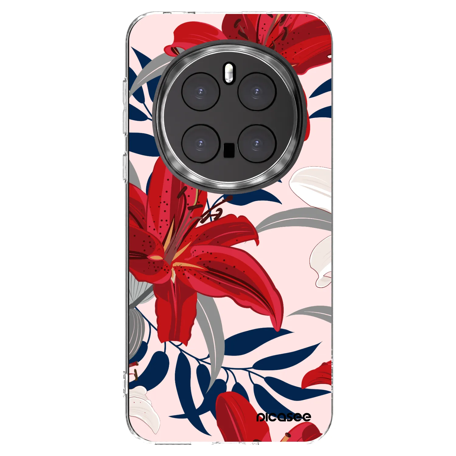 Picasee silikónový prehľadný obal pre Honor Magic7 Pro 5G - Red Lily