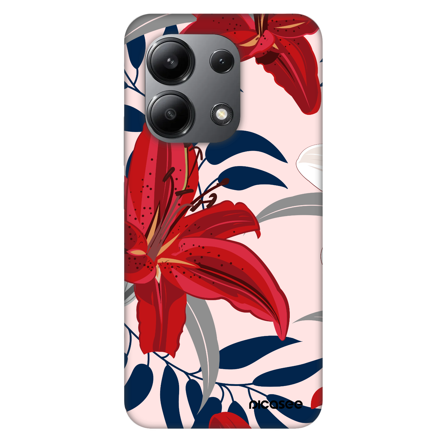 Picasee Fashion Case pre Xiaomi Redmi Note 13 4G - Red Lily