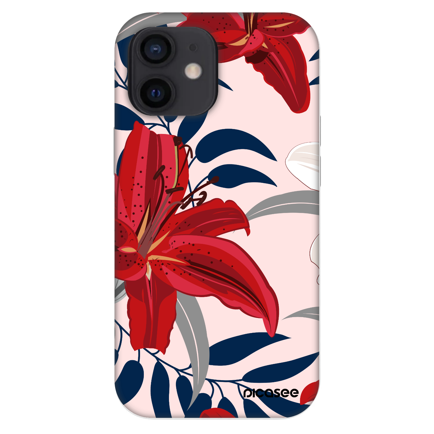 Picasee Fashion Case pre Apple iPhone 12 mini - Red Lily
