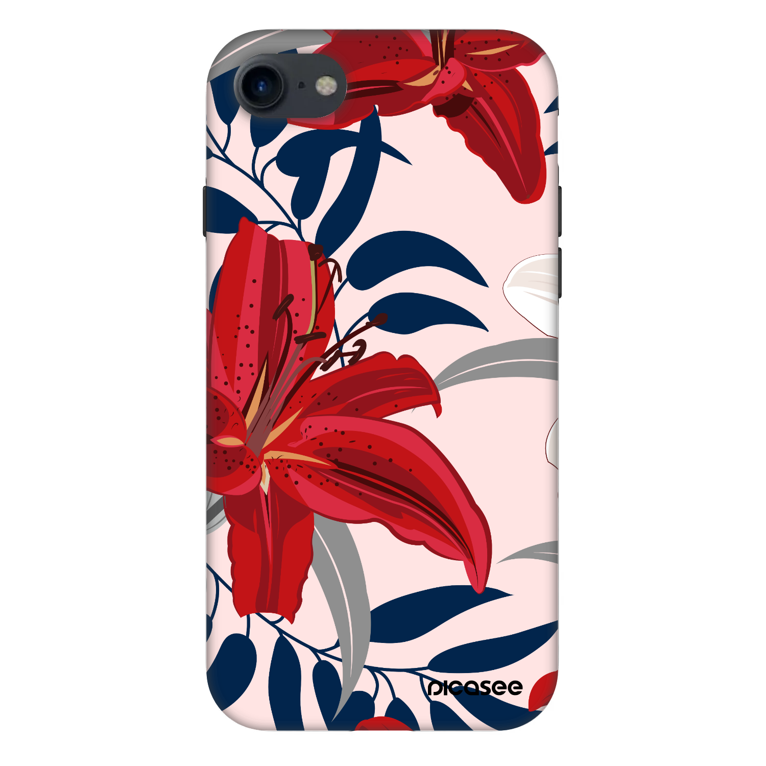 Picasee Fashion Case pre Apple iPhone SE 2022 - Red Lily