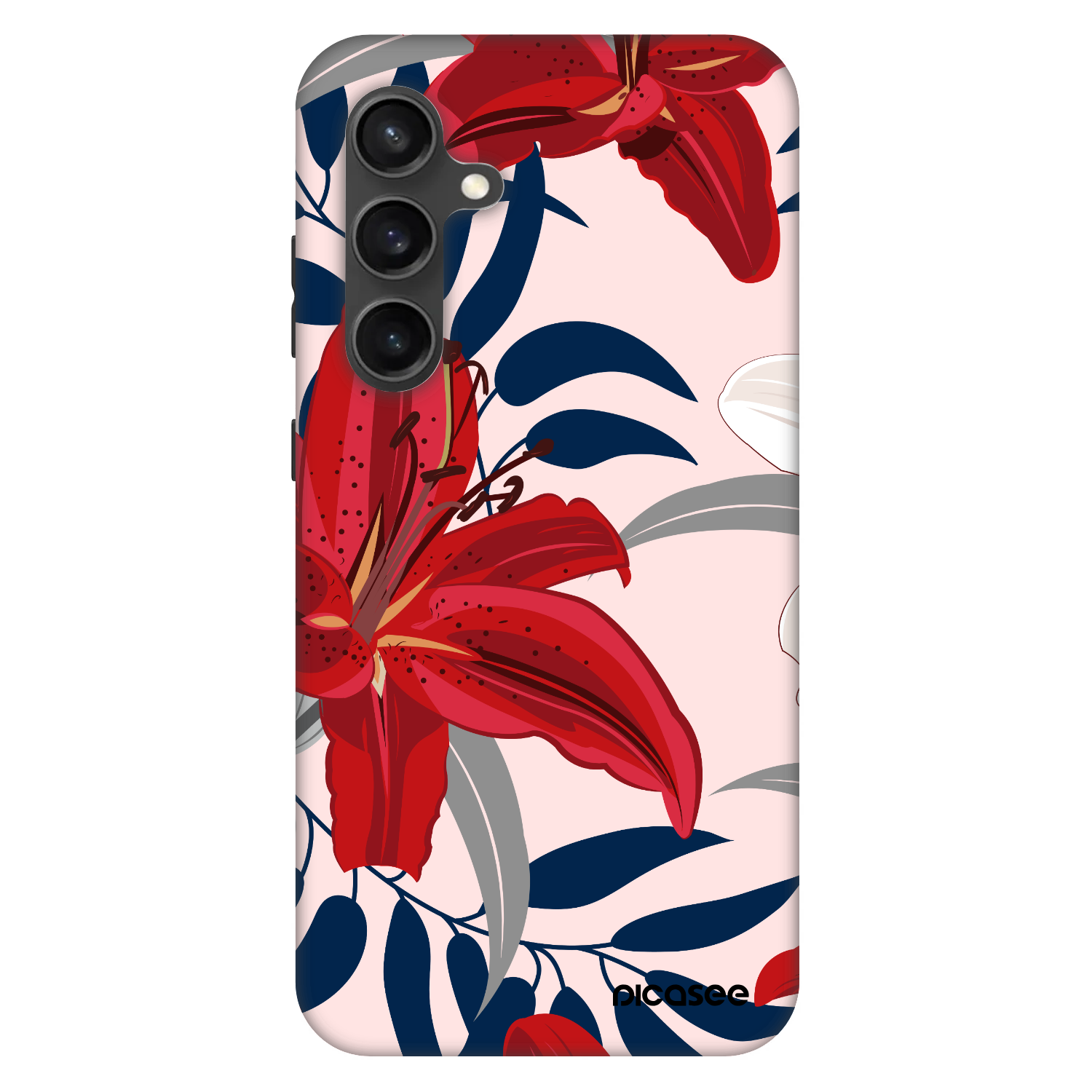 Picasee Fashion Case pre Samsung Galaxy S24 FE S721B - Red Lily