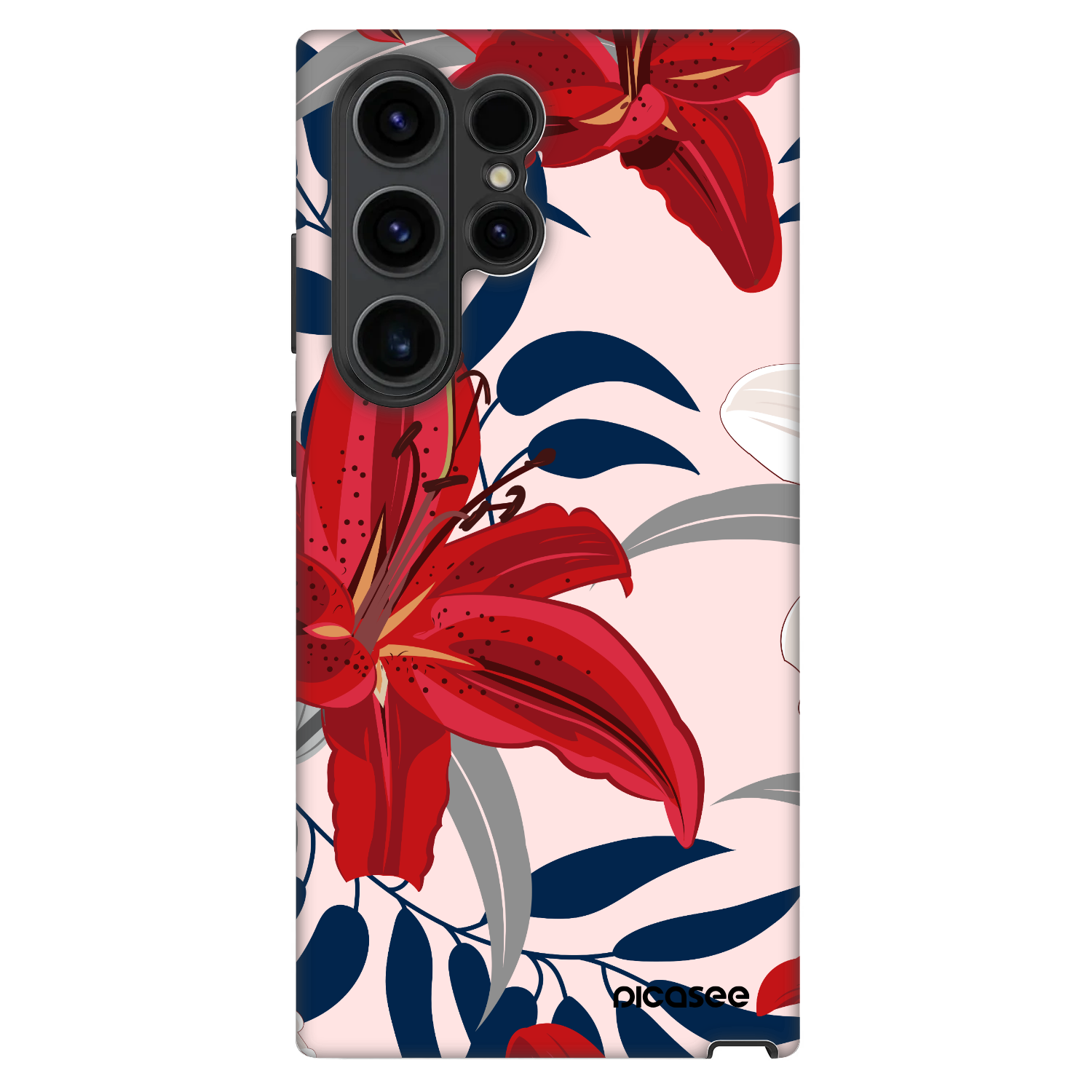 Picasee Fashion Case pre Samsung Galaxy S23 Ultra 5G - Red Lily