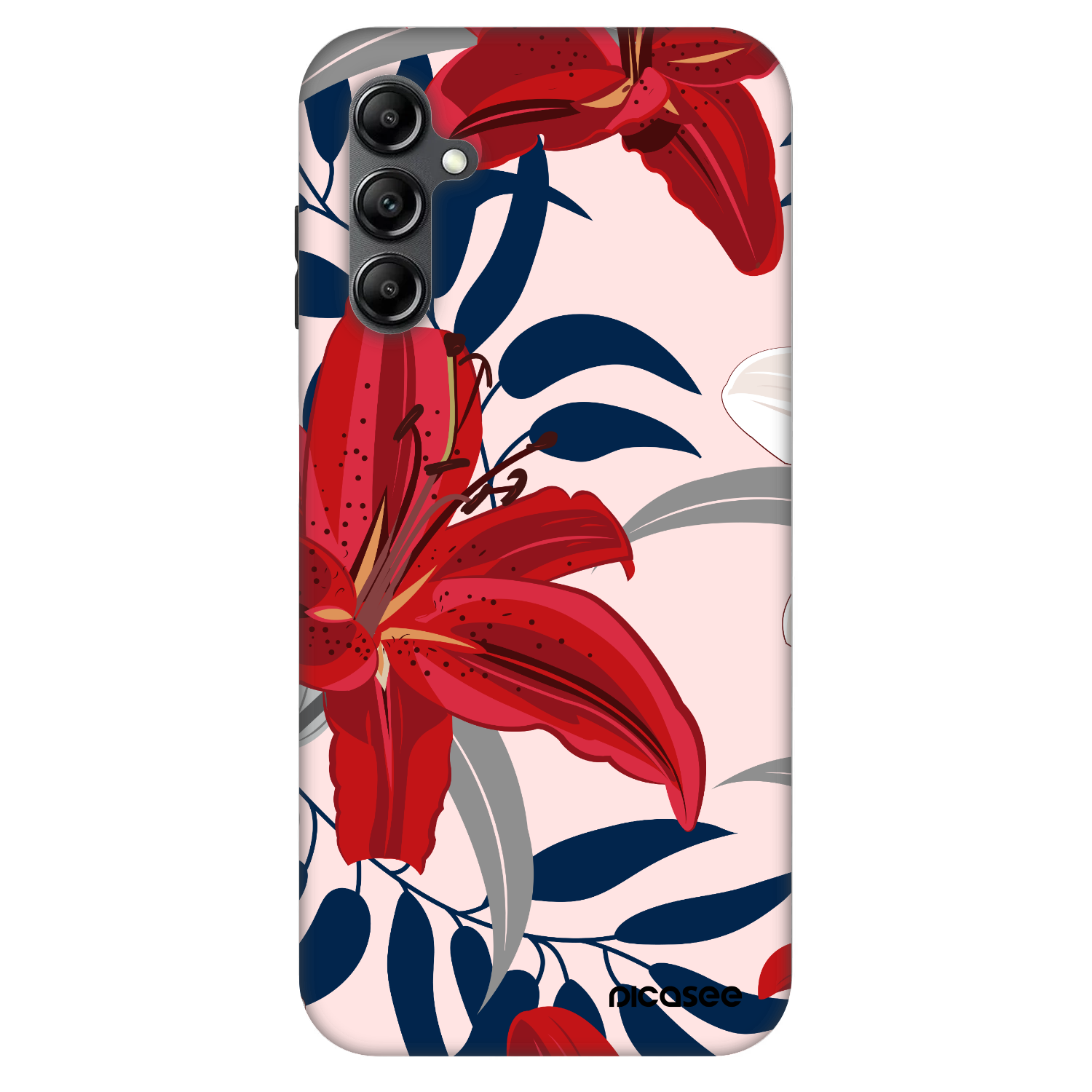 Picasee Fashion Case pre Samsung Galaxy A14 4G A145R - Red Lily