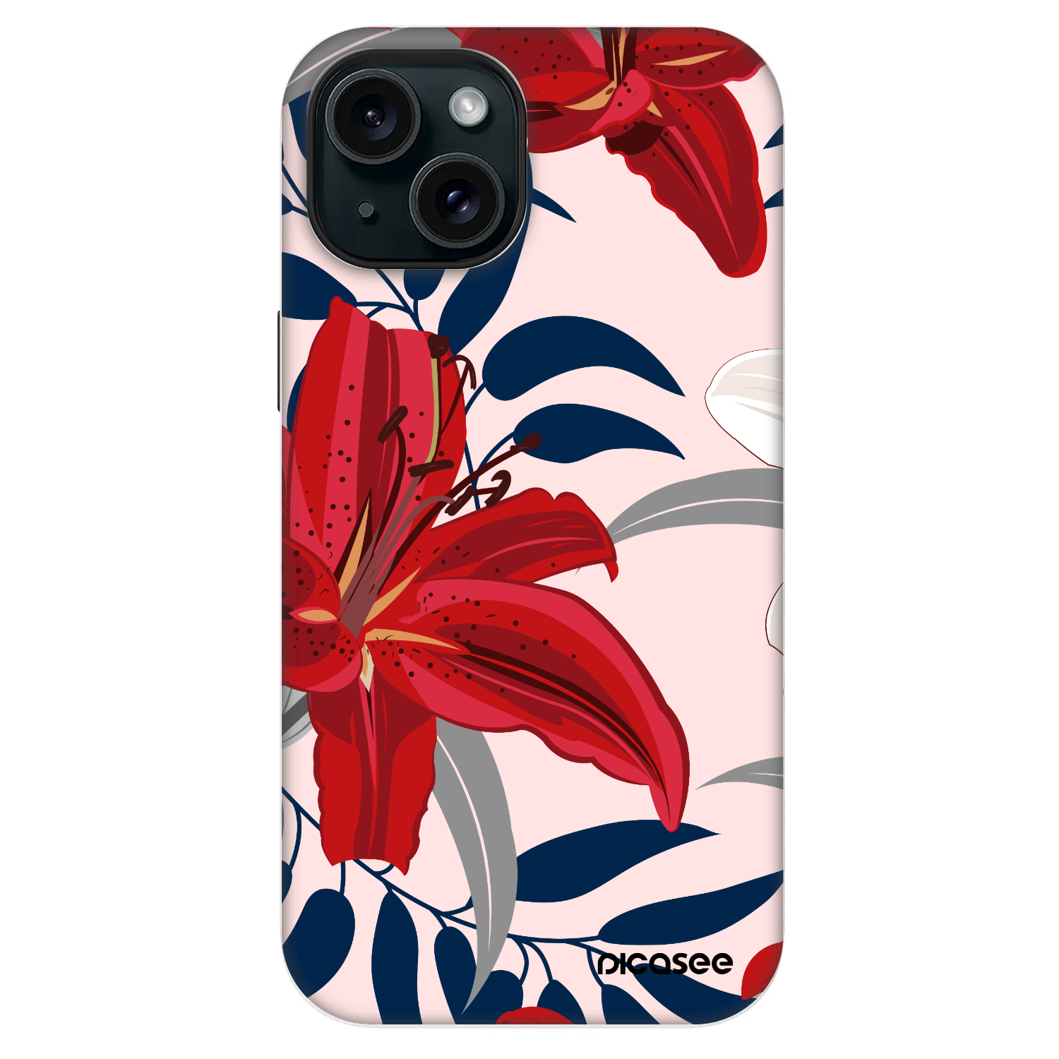 Picasee Fashion Case MagSafe pre Apple iPhone 13 - Red Lily