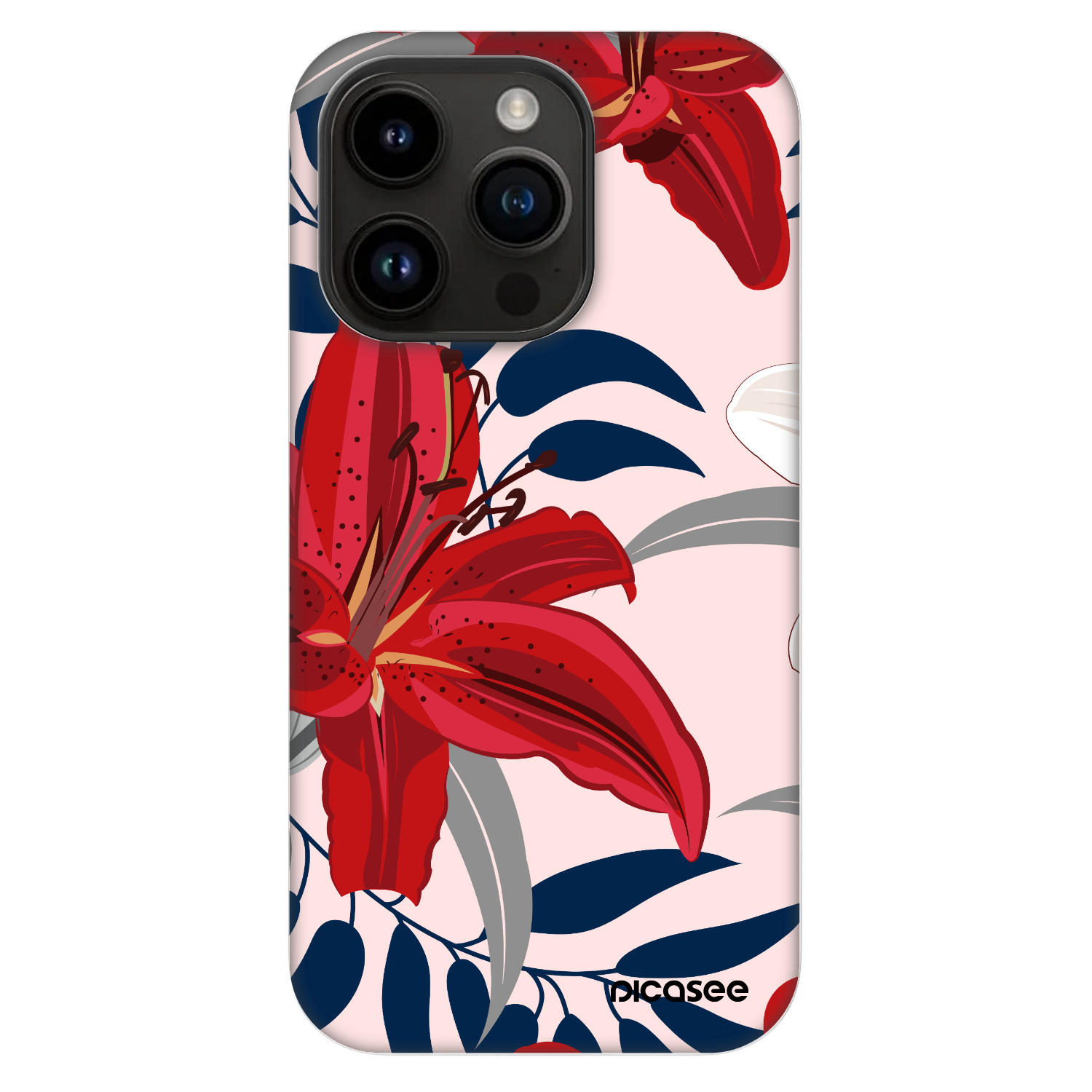 Picasee Fashion Case MagSafe pre Apple iPhone 14 Pro - Red Lily