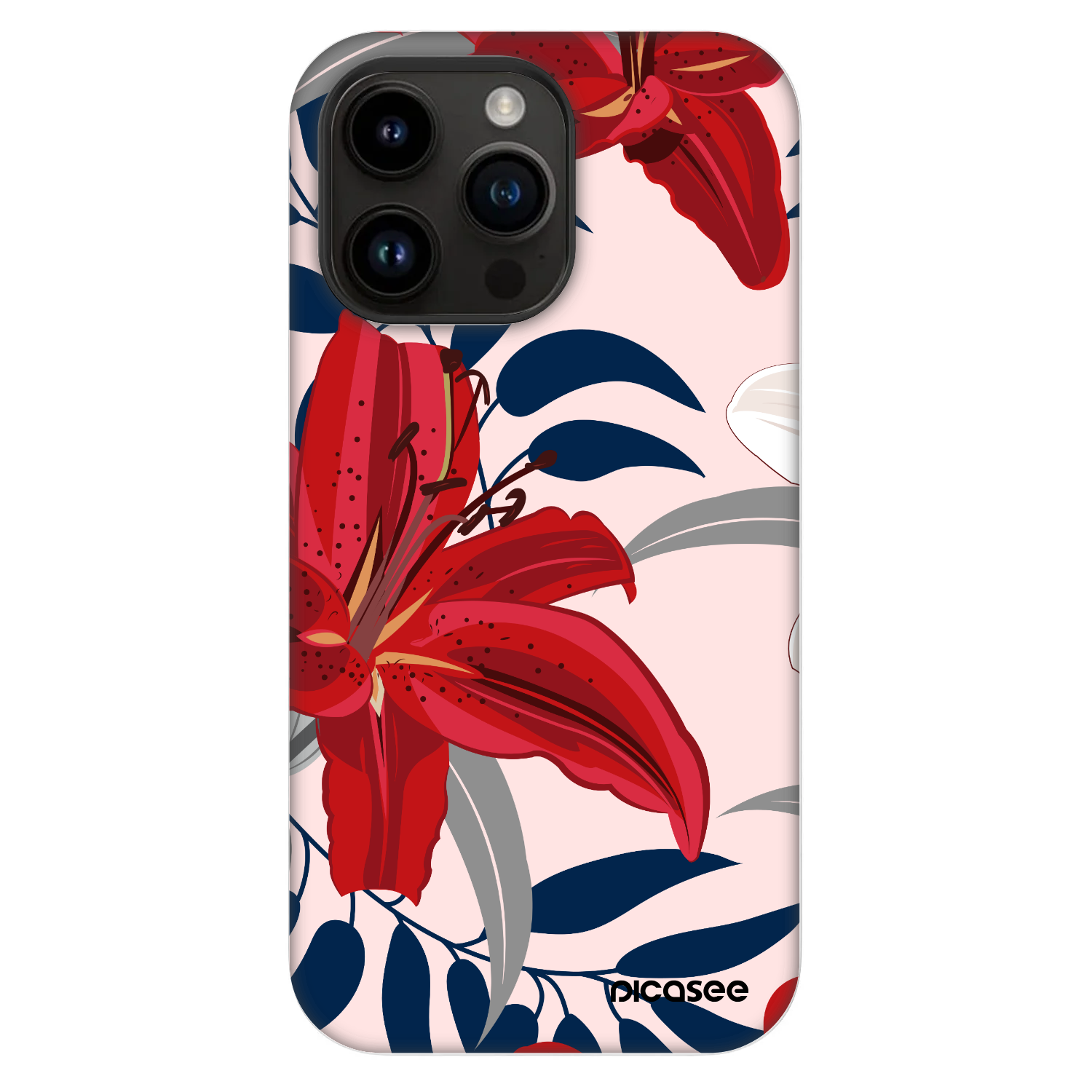 Picasee Fashion Case MagSafe pre Apple iPhone 14 Pro Max - Red Lily