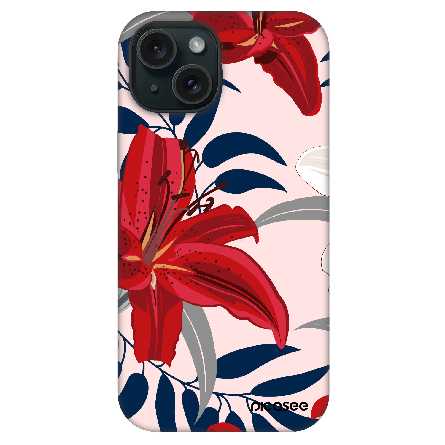 Picasee Fashion Case MagSafe pre Apple iPhone 15 - Red Lily