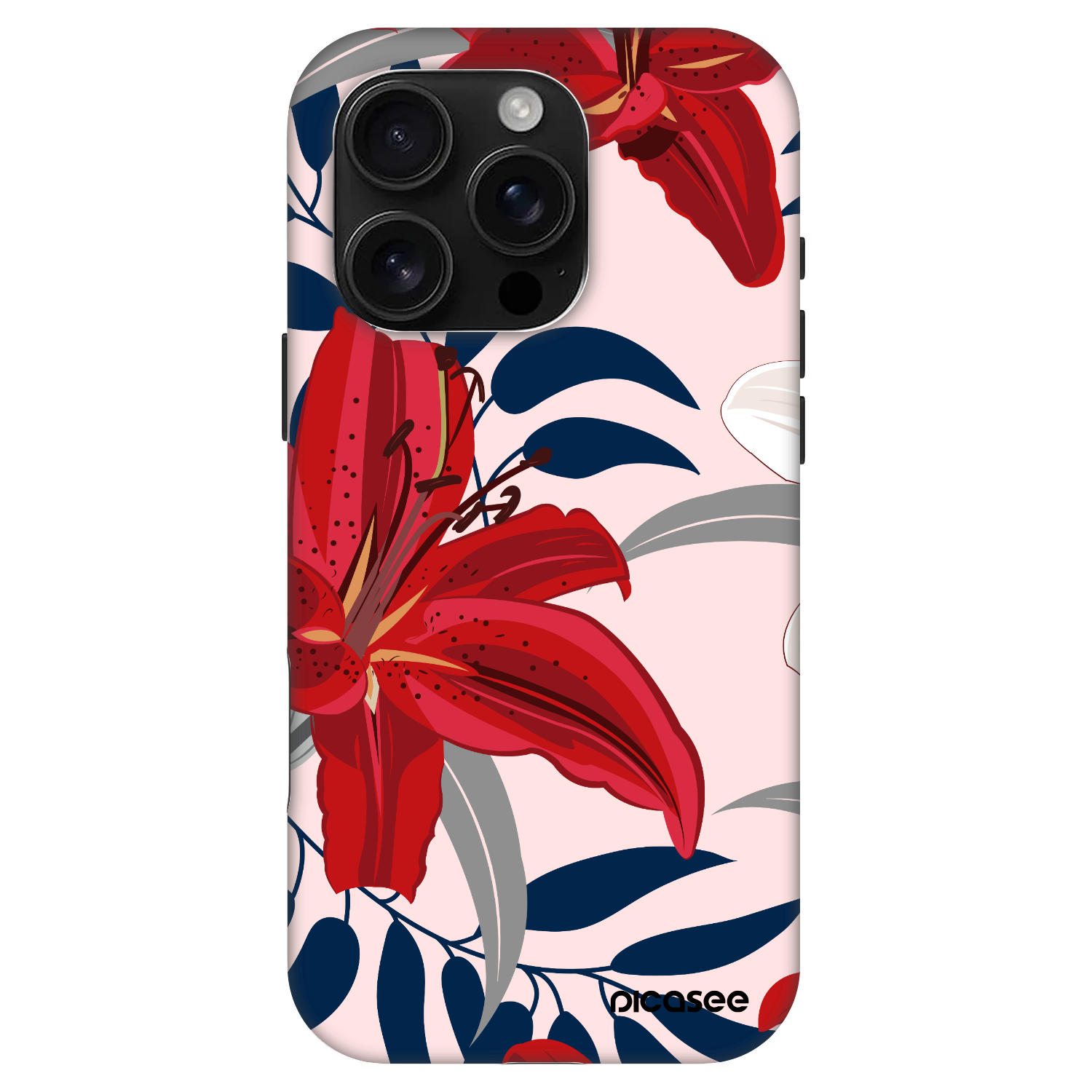 Picasee Fashion Case MagSafe pre Apple iPhone 16 Pro - Red Lily