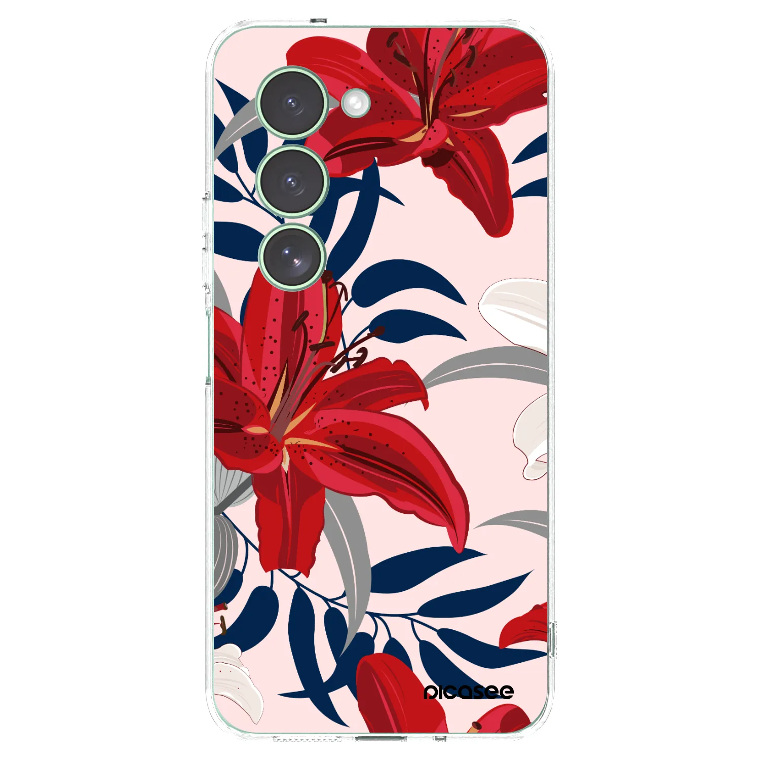 Picasee silikónový prehľadný obal pre Xiaomi Redmi 15 5G - Red Lily