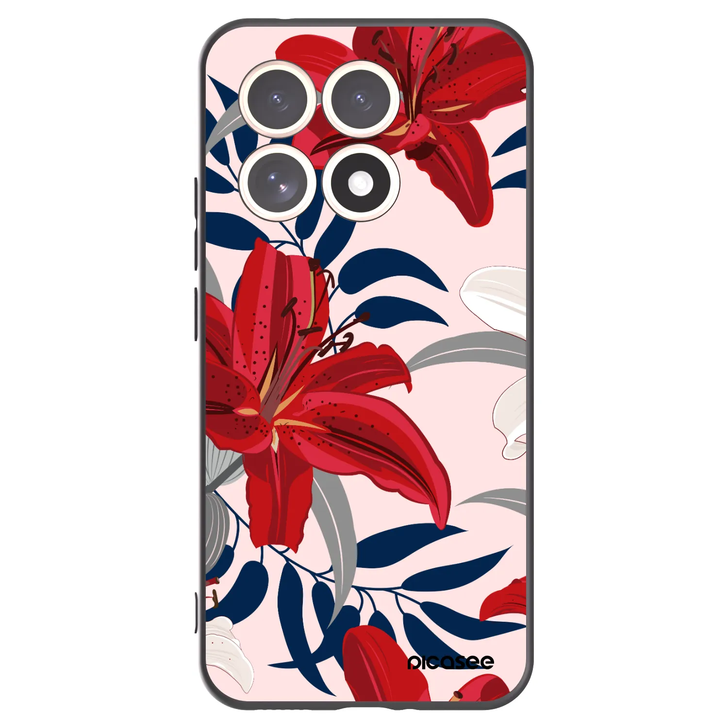 Picasee silikónový čierny obal pre Xiaomi 15T - Red Lily