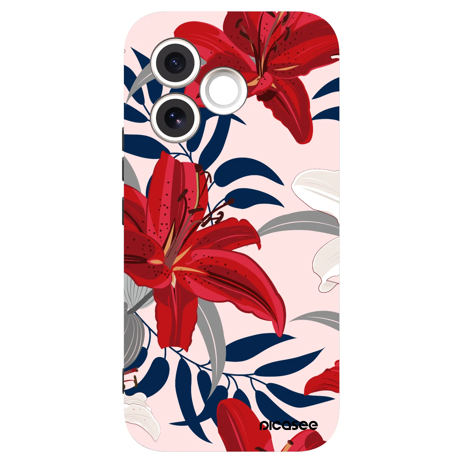 Picasee silikónový čierny obal pre Honor 600 Lite - Red Lily