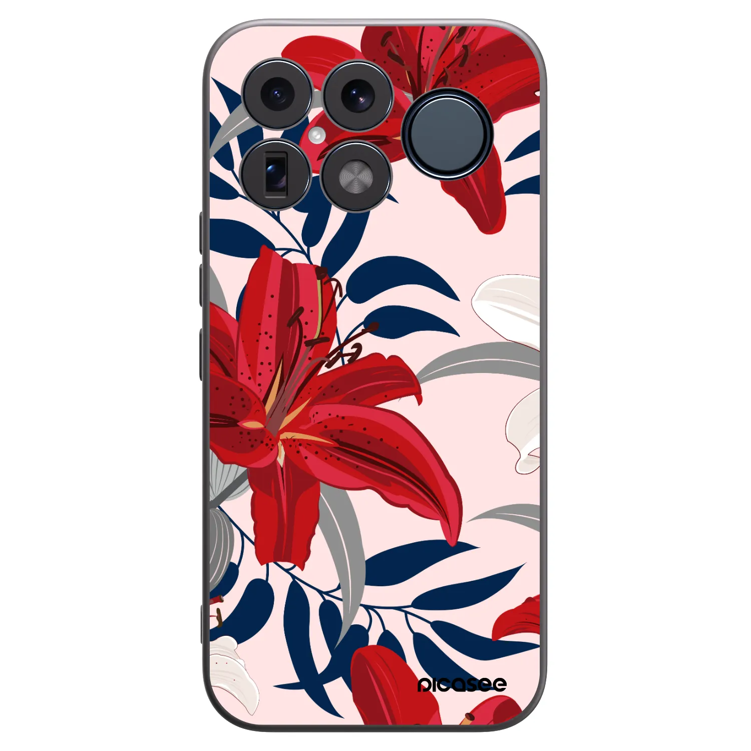Picasee silikónový čierny obal pre Xiaomi Poco F8 Ultra - Red Lily