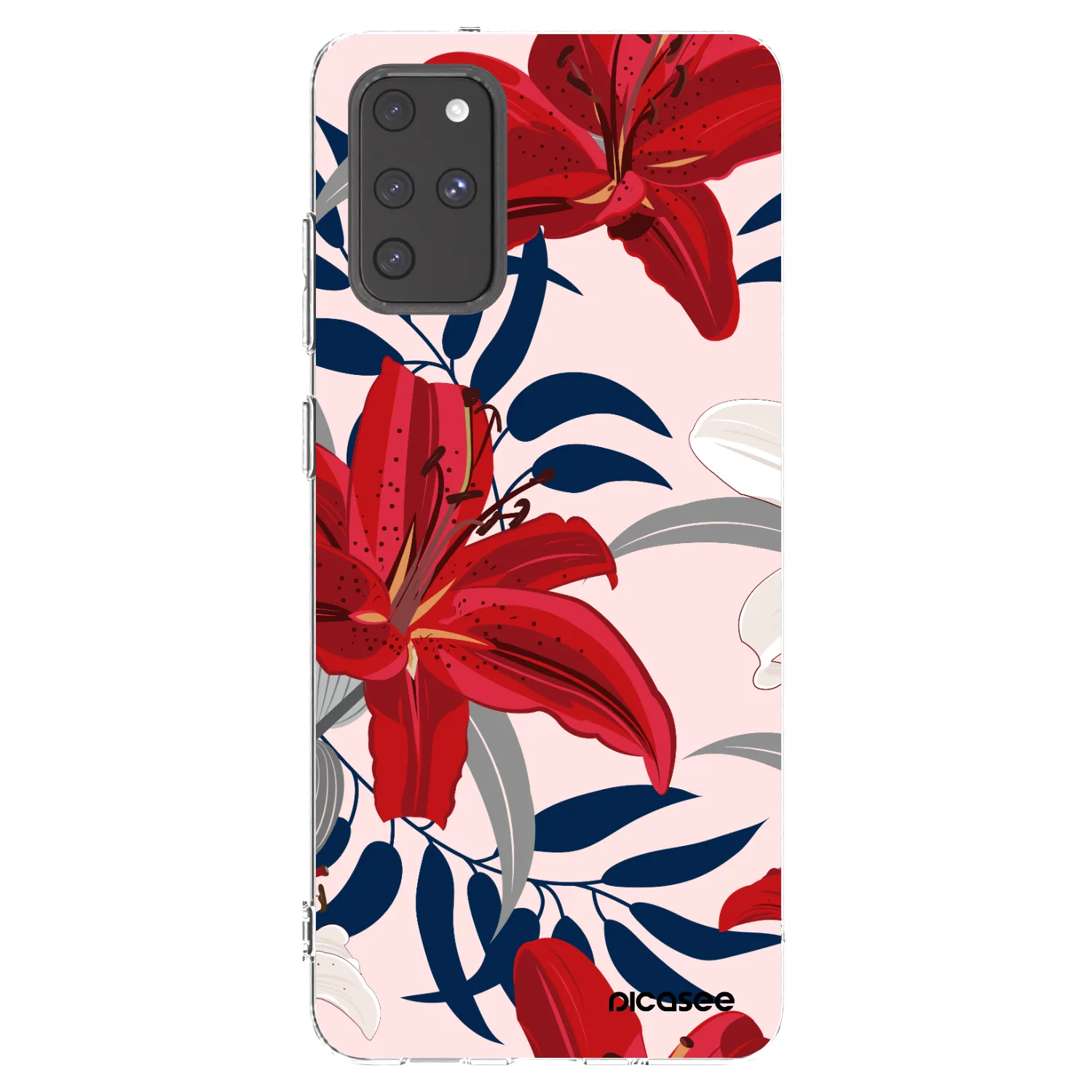 Picasee silikónový prehľadný obal pre Samsung Galaxy S20+ G985F - Red Lily