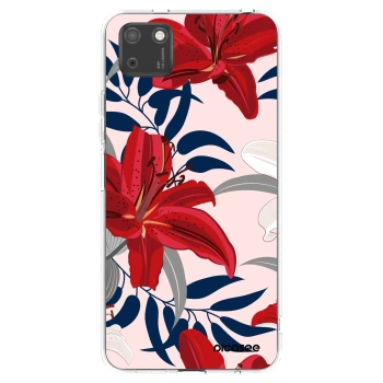 Picasee silikónový prehľadný obal pre Huawei Y5P - Red Lily