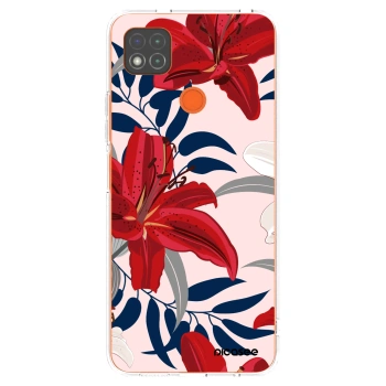 Picasee silikónový prehľadný obal pre Xiaomi Redmi 9C - Red Lily