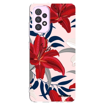 Picasee silikónový prehľadný obal pre Samsung Galaxy A32 5G A326B - Red Lily