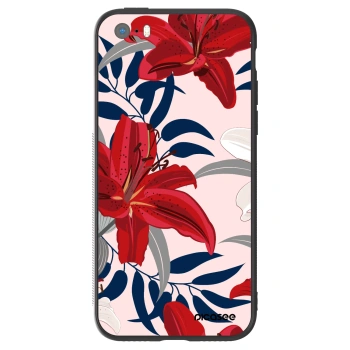 Obal pre Apple iPhone 5/5S/SE - Red Lily