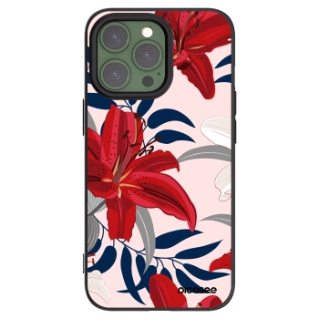 Picasee silikónový čierny obal pre Apple iPhone 13 Pro - Red Lily