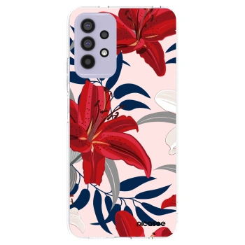 Picasee silikónový prehľadný obal pre Samsung Galaxy A32 4G SM-A325F - Red Lily