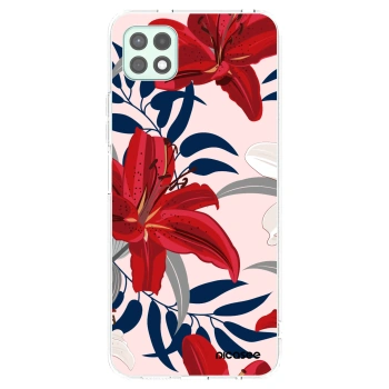 Picasee silikónový prehľadný obal pre Samsung Galaxy A22 A226B 5G - Red Lily