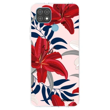 Picasee silikónový prehľadný obal pre Realme C21 - Red Lily