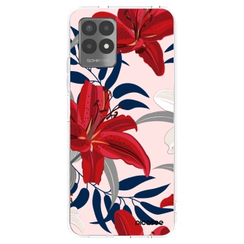 Picasee silikónový prehľadný obal pre Realme 8i - Red Lily
