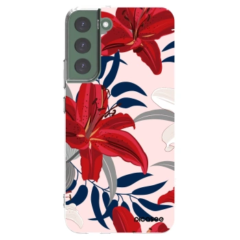 Picasee silikónový prehľadný obal pre Samsung Galaxy S22+ 5G - Red Lily