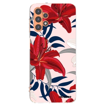 Picasee silikónový prehľadný obal pre Samsung Galaxy A13 4G A135 - Red Lily
