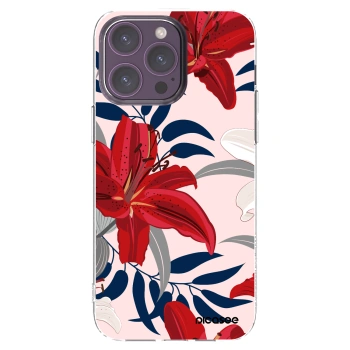 Picasee silikónový prehľadný obal pre Apple iPhone 14 Pro Max - Red Lily