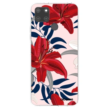 Picasee silikónový prehľadný obal pre Realme C21Y - Red Lily