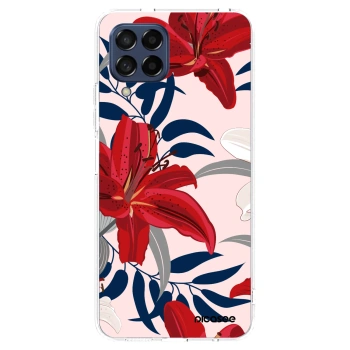 Picasee silikónový prehľadný obal pre Samsung Galaxy M53 5G - Red Lily