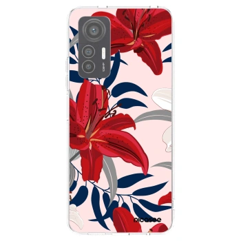 Picasee silikónový prehľadný obal pre Xiaomi 12 Lite - Red Lily