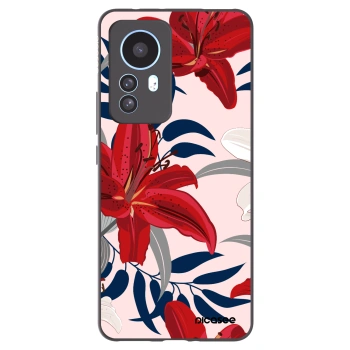 Picasee silikónový čierny obal pre Xiaomi 12T Pro - Red Lily