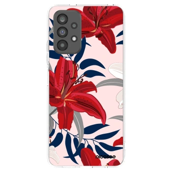 Picasee silikónový prehľadný obal pre Samsung Galaxy A73 5G - Red Lily