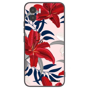 Picasee silikónový čierny obal pre Xiaomi Redmi A1 - Red Lily