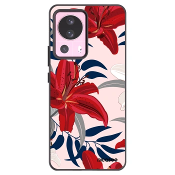 Picasee silikónový čierny obal pre Xiaomi 13 Lite - Red Lily